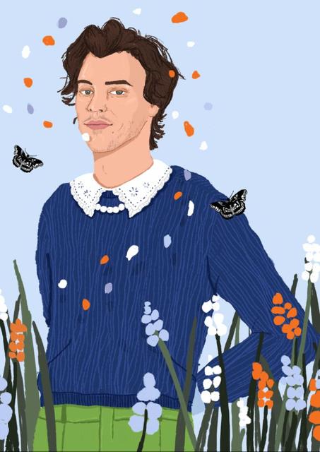 harry-styles-posters-in-the-flowers-wind-harry-styles-poster