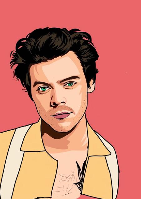 harry-styles-posters-pink-background-harry-styles-poster