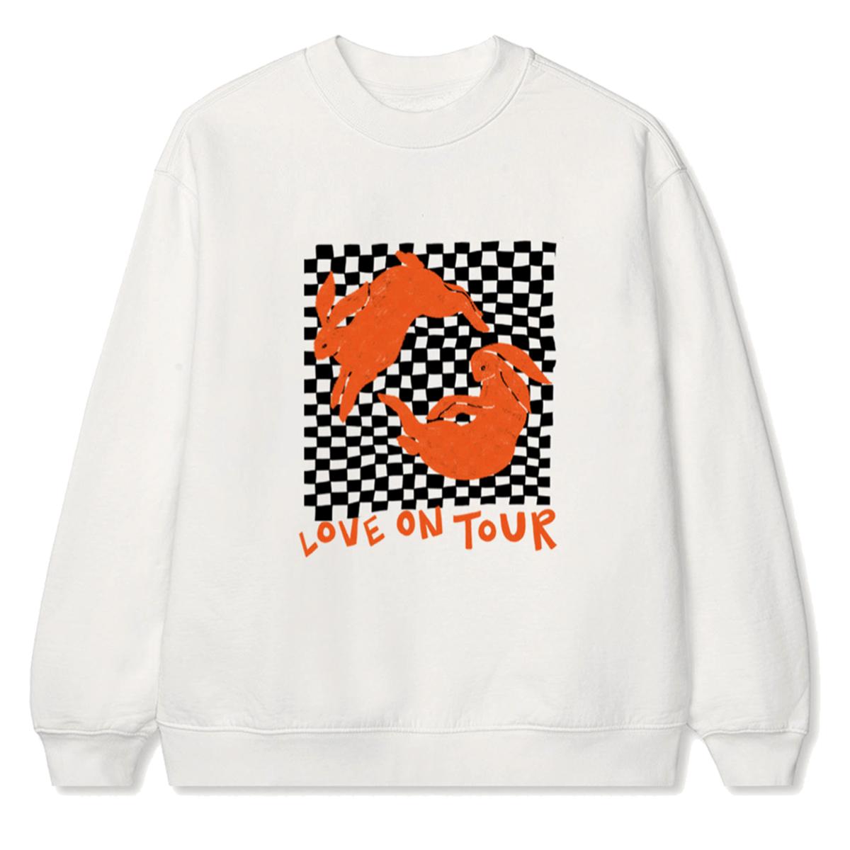 BUNNY LOVE ON TOUR CREWNECK SWEATSHIRT 1 1 - Harry Styles Store