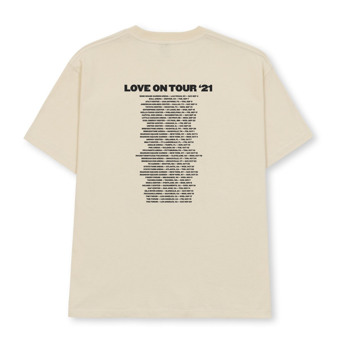 Love On Tour 2021 Tee