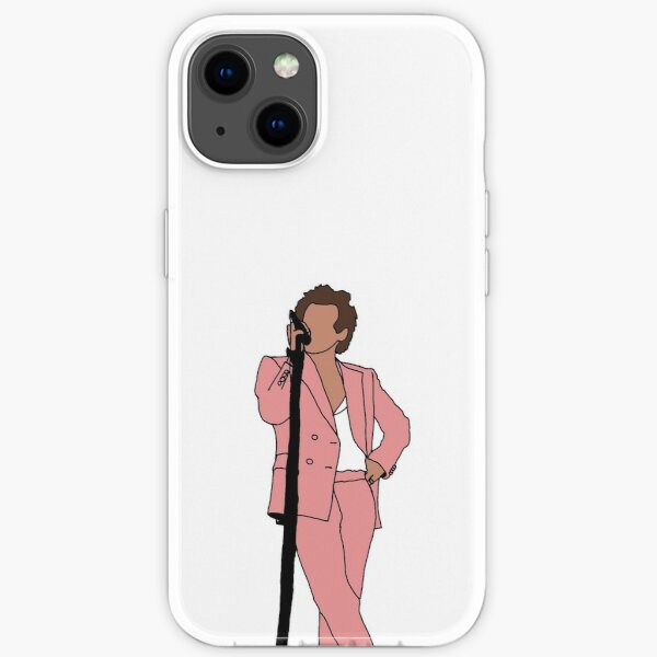 Harry Styles Pink Suit Clipart iPhone Soft Case RB2103 product Offical harry styles Merch