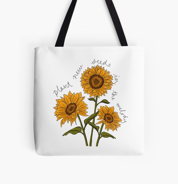 Harry Styles Sunflower Vol. 6 Lyric Art All Over Print Tote Bag RB2103 product Offical harry styles Merch