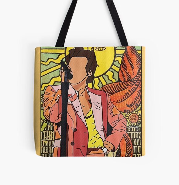 harry styles, harry styles grammys, watermelon sugar, harry styles grammys 2021, harry styles illustration Harry Styles Grammys Sticker All Over Print Tote Bag RB2103 product Offical harry styles Merch
