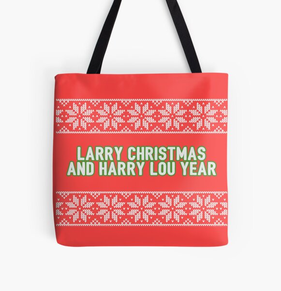 Larry Christmas and Harry Lou Year All Over Print Tote Bag RB2103 product Offical harry styles Merch