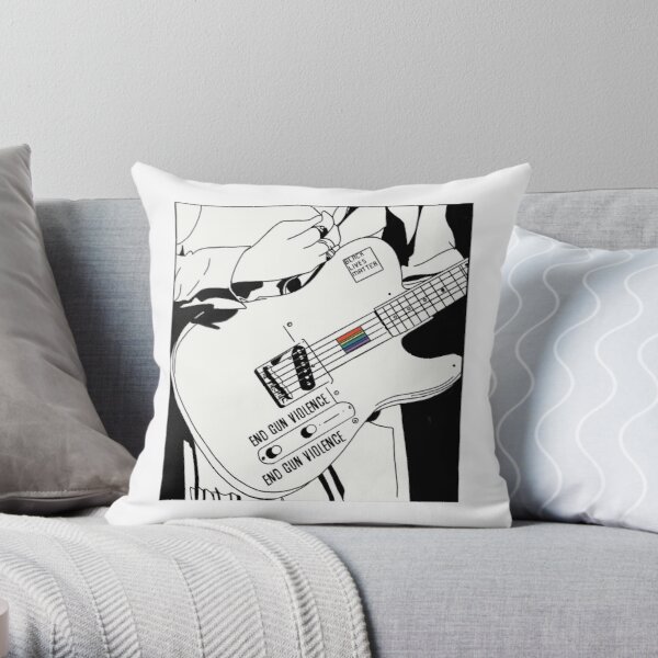 Harry Styles Guitar drawing Throw Pillow RB2103 product Offical harry styles Merch