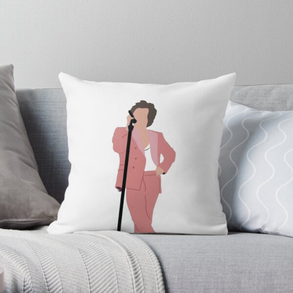 Harry Styles Color Art Outline Throw Pillow RB2103 product Offical harry styles Merch