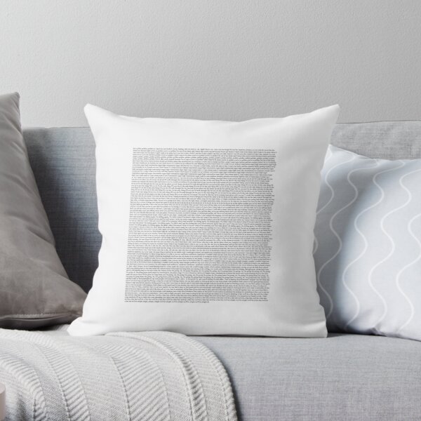 All lyrics in the fine line album by Harry Styles Throw Pillow RB2103 product Offical harry styles Merch