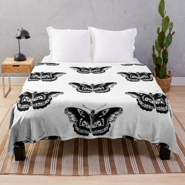 harry styles butterfly tattoo  Throw Blanket RB2103 product Offical harry styles Merch