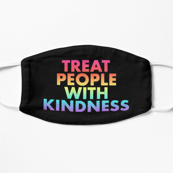 Rainbow Treat People With Kindness Flat Mask RB2103 product Offical harry styles Merch